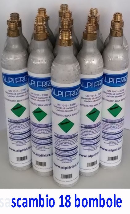 Scambio bombole 450gr  vuoto per pieno 18pz
