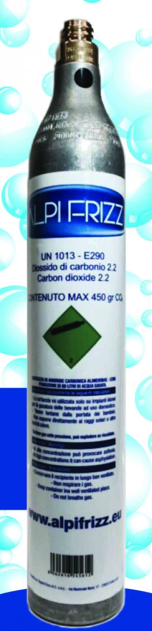 Bombola co2 450gr Alpifrizz (acquista 6 pezzi sconto 8%)