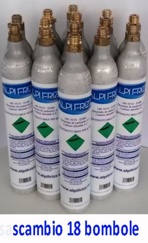 Scambio bombole 450gr  vuoto per pieno 18pz